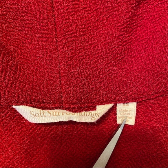 Soft Surroundings Mesa Button Red Vest - XS - Picture 5 of 11